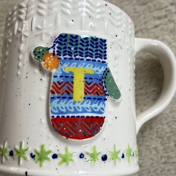 Anthropologie Bundled Up Monogram Mug - Picture 7 of 14